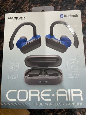 Merkury Core Air True Wireless Earbuds - Blue Never Used